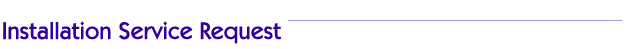 Silicon Travel - Installation Service Request